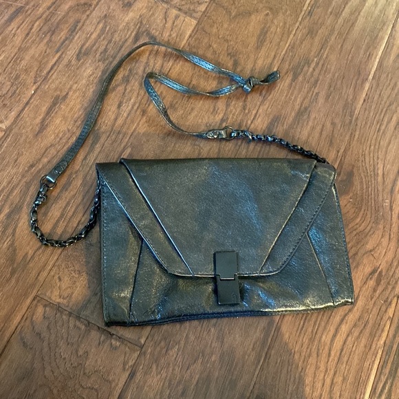 Elliott Lucca black clutch purse shoulder bag interior zipper pocket 11”x7”​ - Picture 2 of 14